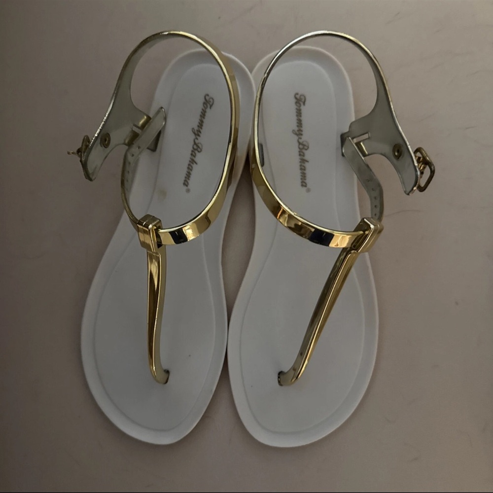 Tommy Bahama Ladies Shoe Open Gold Brand New Sz 9